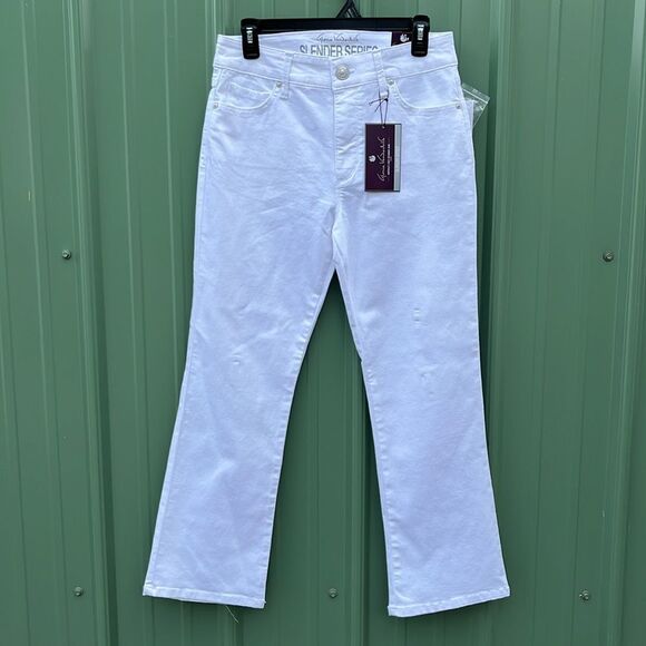 Tummy Sculpt Denim Ankle Boot Jeans & Capri 2-Pack Size 6 - Picture 2 of 16